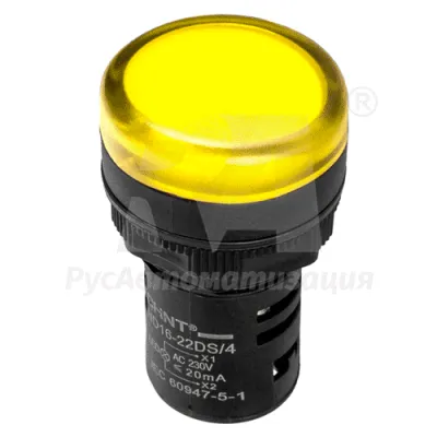 Индикатор ND16-22DS/4C желтый AC380В фото