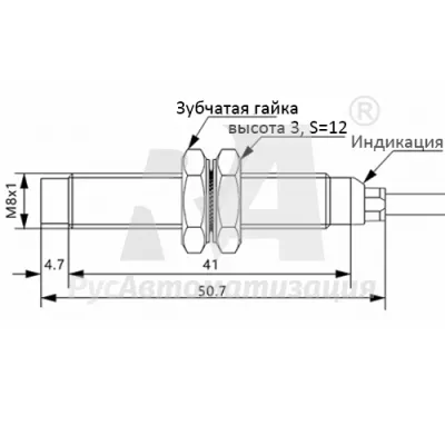 Габаритные размеры TLN08-04PC фото