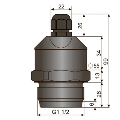 Габаритные размеры RFLS-53N-1-P-B-K2 фото