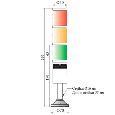 Габаритные размеры LTA-505-3-TJ-RYG фото