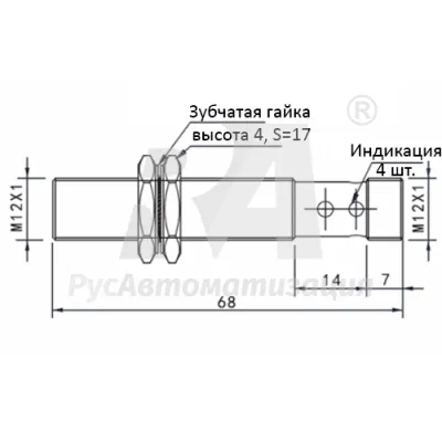Габаритные размеры TRF12-02PO-E2 фото