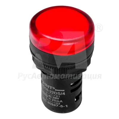Индикатор ND16-22DS/4 красный AC230В фото