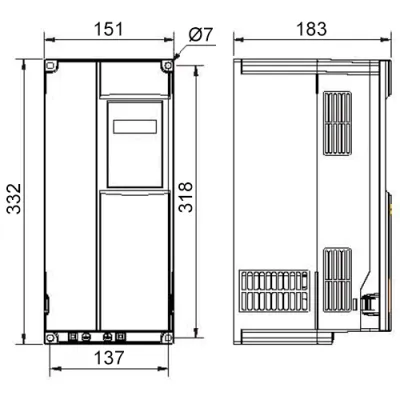 Габаритные размеры IBD303P43E фото