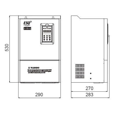 Габаритные размеры ESQ-600-7T0300G/0370P фото