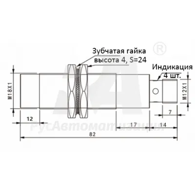 Габаритные размеры TYN18-20NO-E2 фото