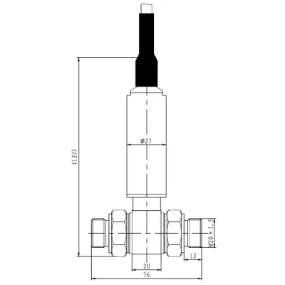 Габаритные размеры MDM491(0-1.0)MPa-V-24-C4-B2 фото