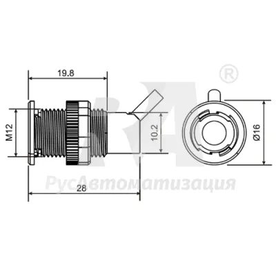 Габаритные размеры PSM12-TM05NO фото