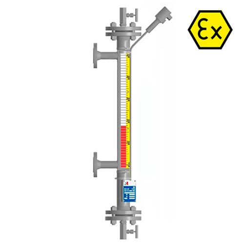 Байпасный уровнемер магнитный ILL-BM-BX16-3000-N3-030-FB-T2-BC-SG/PHEC