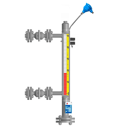 Байпасный уровнемер магнитный ILL-BM-B16-1400-N1-103-50/15-FB-A321-T1-BC-WN1/C22-RS1B4MG/A050
