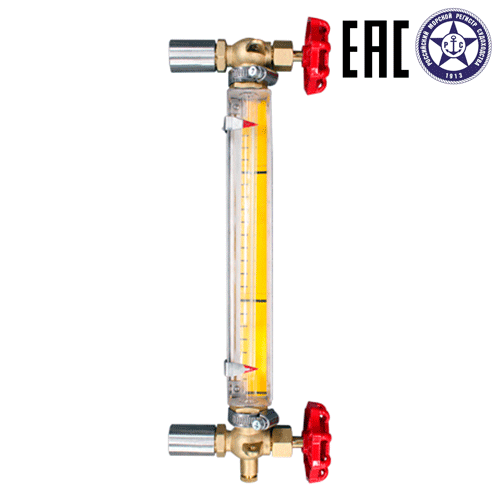 Индикатор уровня прозрачный ILL-BP-A10M-G0500-BRGF-NBR-PN16-DN15-HARH10-U