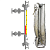 ILL-BM-B16-2650-N1-031-50/50-FB-T1-BC-TH(20/50/-49/32) Индикатор уровня магнитный