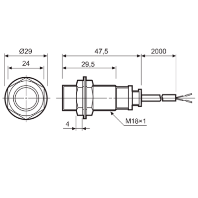 Габаритные размеры PET18-5 фото