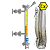 ILL-BM-BX40-1050-N3-011-50/15-FB-T2-BC-SG/PHВW-TH(-40/55/-40/55) Байпасный уровнемер магнитный