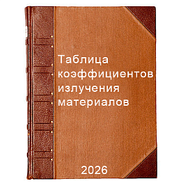Таблица коэффициентов излучения материалов