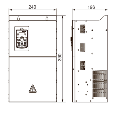 Габаритные размеры ESQ-230-4T-37K фото