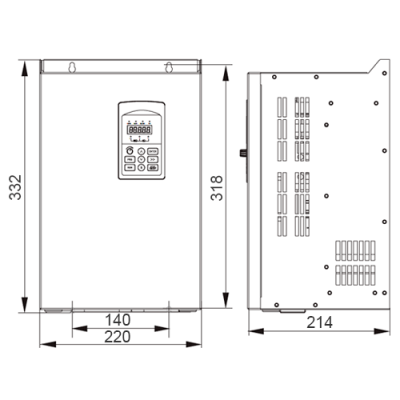 Габаритные размеры ESQ-760-4T0150G/0185P фото