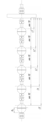 Исполнение датчика уровня SLL-FG-M-4-2-200(NO)/2000(NO)-S-0-1  фото