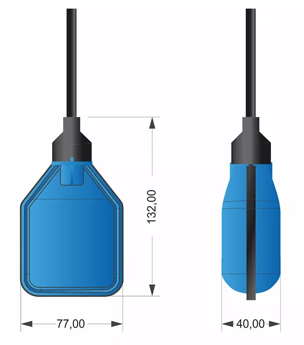 Поплавковые кабельные сигнализаторы жидкости для погружных насосов FTE-60K