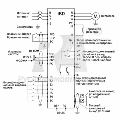 Схема подключения IBD303U43B фото
